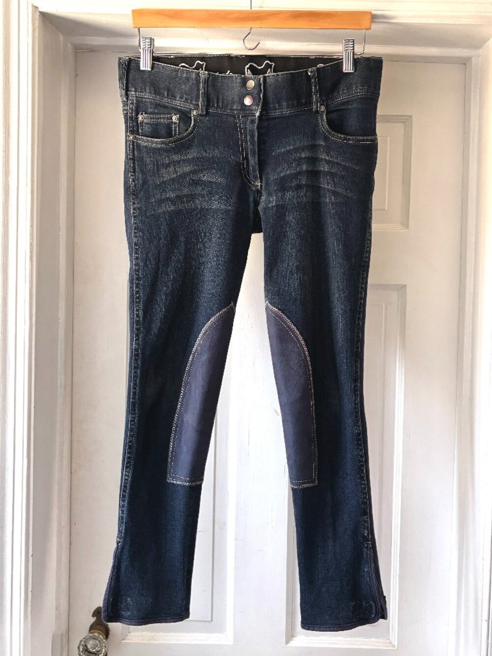 Goode Rider Denim Knee Patch Breeches Riding Pants Jeans Horseback Size 30
